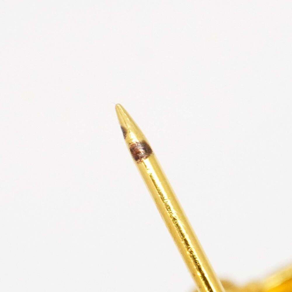CHANEL Gold Logo Brooch - Picture 9 of 10